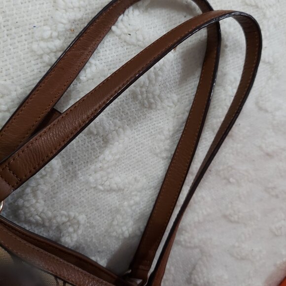 Vintage Coach Brown Jacquard Shoulder Bag with Signature Monogram - Picture 4 of 9